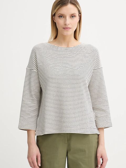 Marc O'Polo longsleeve kolor beżowy 506300352085 - zdjęcie produktu nr 1