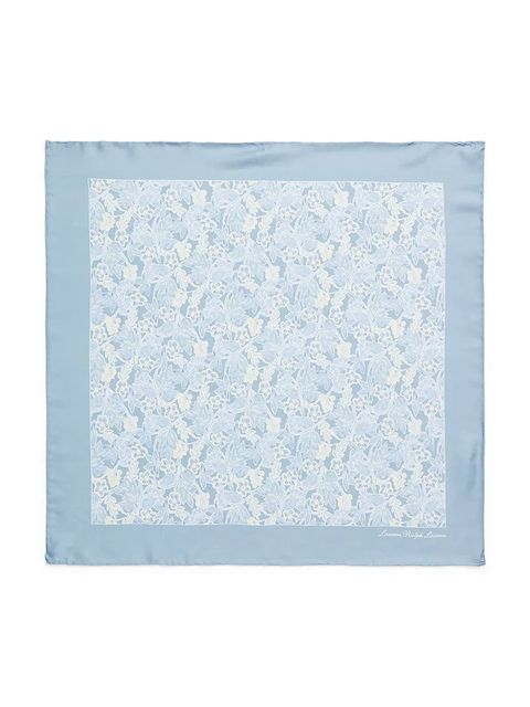 Lauren Ralph Lauren chusta damska z dodatkiem jedwabiu - zdjęcie produktu nr 1