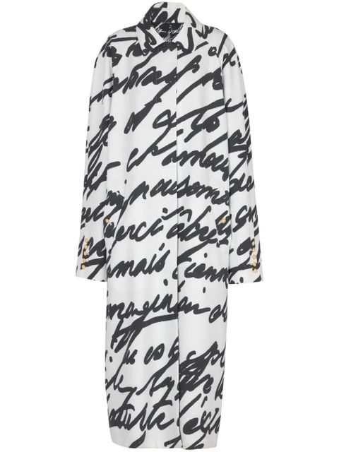 Balmain Love Letter reversible coat - Black - zdjęcie produktu nr 1