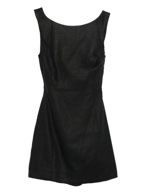 Faithfull the Brand Sofia boat-neck mini dress - Black - zdjęcie produktu nr 1