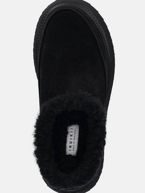 Inuikii kapcie zamszowe Classic Micro kolor czarny 1014.026.0021.000