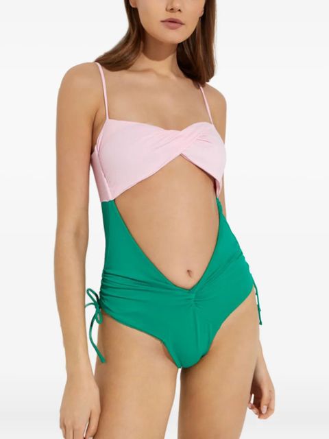 Agua By Agua Bendita cutout tie swimsuit - Green