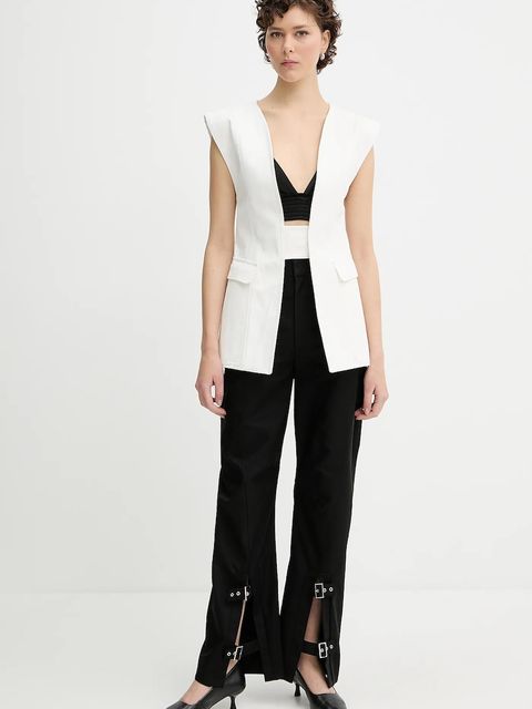 IRO kamizelka bawełniana kolor biały jednorzędowa WM07BESSY - zdjęcie produktu nr 2