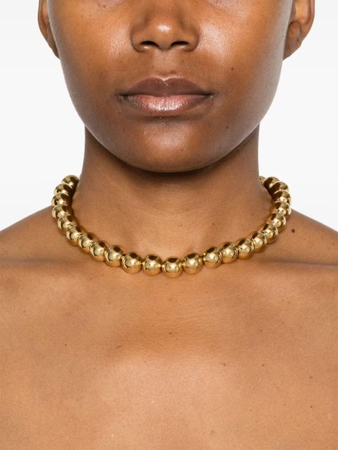 Jil Sander beaded choker - Gold - zdjęcie produktu nr 2