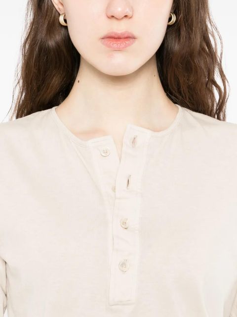 Maison Margiela Henley-neck T-shirt - Neutrals