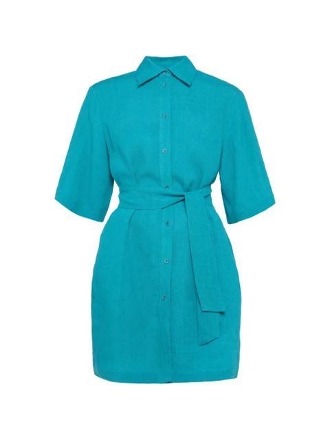 ERES belted shirt dress - Blue - zdjęcie produktu nr 1