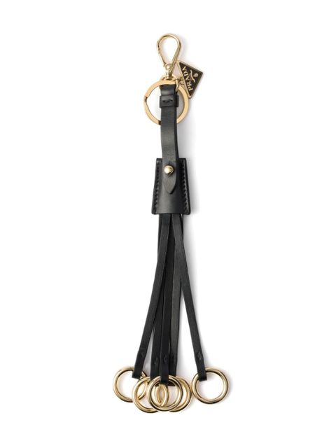 Prada leather bag charm and keychain - Black - zdjęcie produktu nr 1