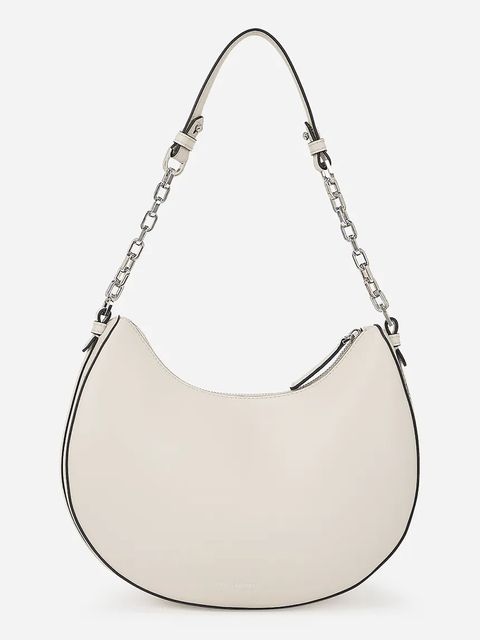 Karl Lagerfeld torebka skórzana K/AUTOGRAPH kolor biały A2W30019 - zdjęcie produktu nr 2