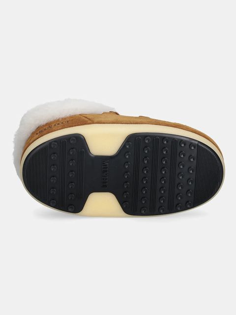 Moon Boot śniegowce zamszowe MB EVX MULE SUEDE kolor brązowy 80D1470090 ML06