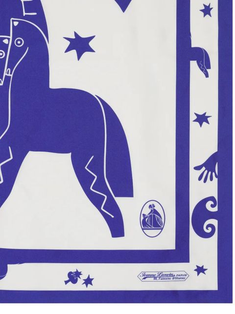 Lanvin graphic-print scarf - White - zdjęcie produktu nr 2