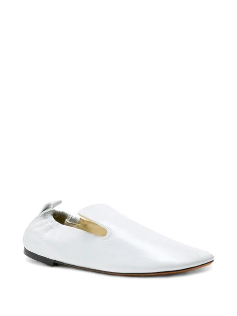 Proenza Schouler ruched leather loafers - White