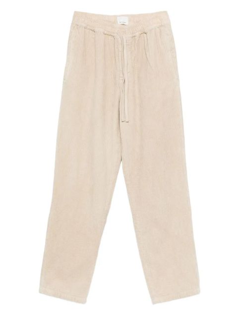ISABEL MARANT drawstring corduroy straight trousers - Neutrals - zdjęcie produktu nr 1