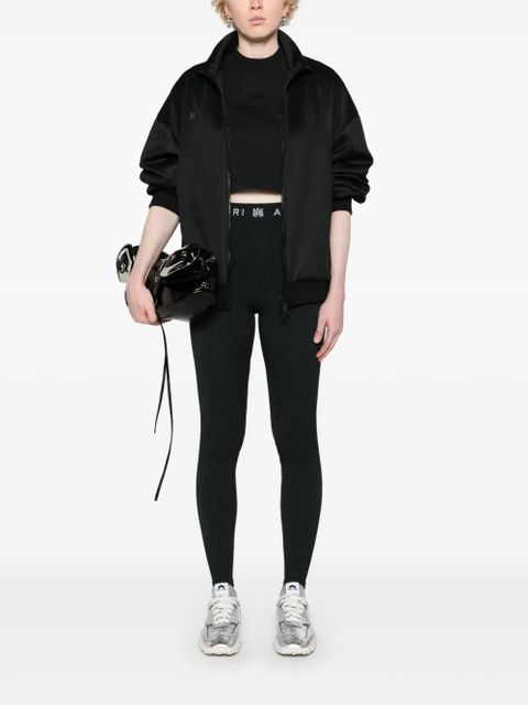 AMIRI logo-waistband performance leggings - Black - zdjęcie produktu nr 2