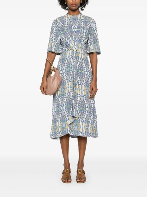 ETRO printed midi dress - Neutrals - zdjęcie produktu nr 2