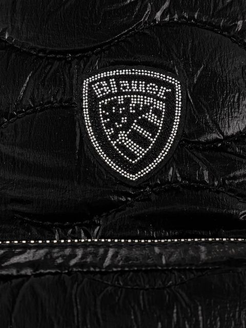 Blauer plecak damski kolor czarny mały gładki WAVE03