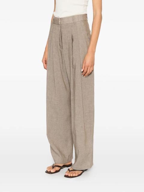 Eleh pleated trousers - Brown
