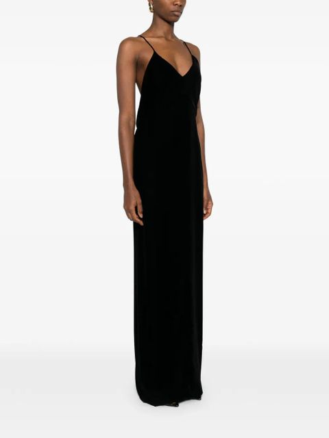 TOM FORD V-neck gown dress - Black