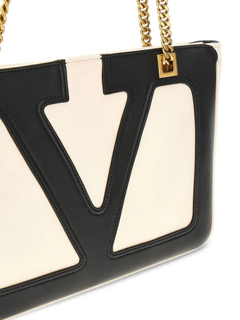 Valentino Garavani small Viva Superstar leather tote bag - Neutrals