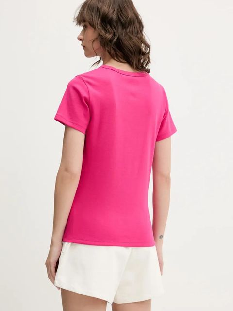 HUGO t-shirt damski kolor różowy 50512002