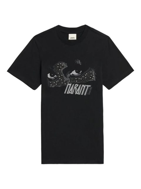 MARANT ÉTOILE Zoeline sequin stud T-shirt - Black - zdjęcie produktu nr 1