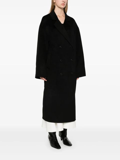 LouLou de Saison notched-lapels coat - Black - zdjęcie produktu nr 2