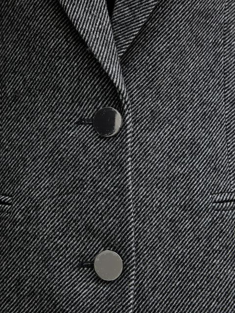 Armani Exchange marynarka z dodatkiem wełny kolor szary jednorzędowa wzorzysta XW000693 AF16146