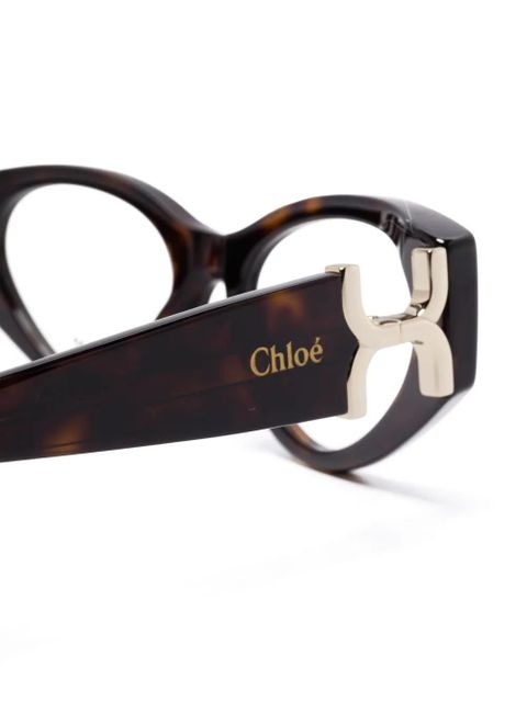 Chloé Eyewear cat-eye glasses - Brown