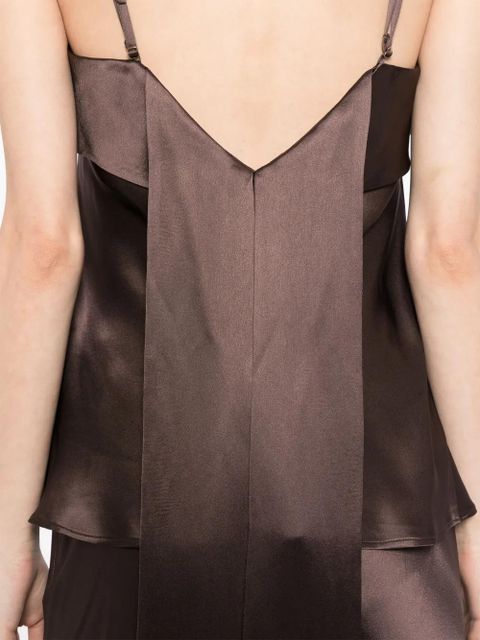 Acler Hale wood top - Brown