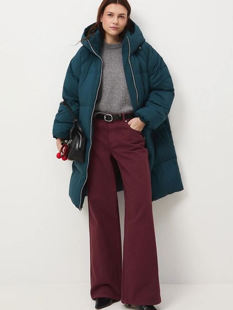 Medicine płaszcz puchowy kolor zielony - zdjęcie produktu nr 1