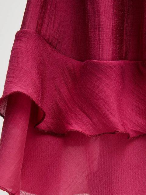 Answear.LAB sukienka kolor bordowy mini rozkloszowana