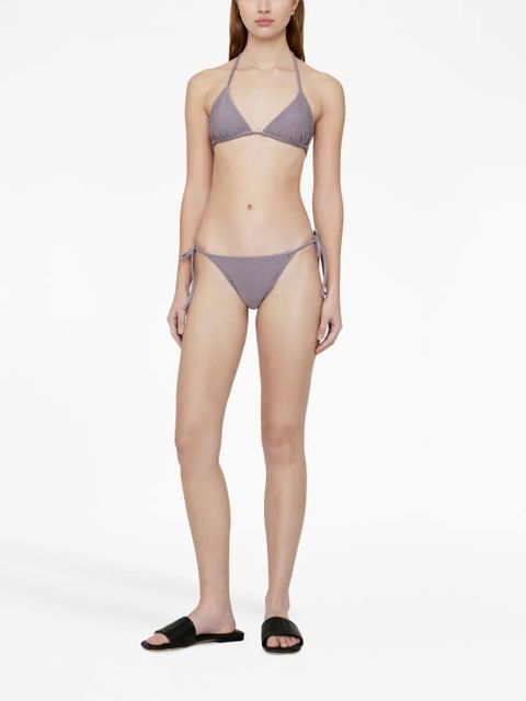 ANINE BING Leno bikini bottoms - Purple
