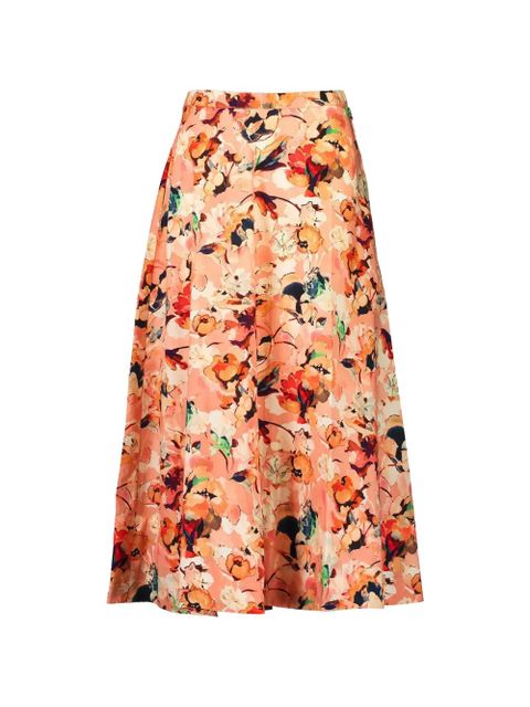 Ulla Johnson Sophea floral midi skirt - Orange - zdjęcie produktu nr 1
