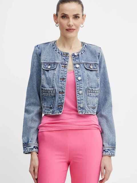 Morgan kurtka jeansowa VCHARME kolor niebieski przejściowa VCHARME - zdjęcie produktu nr 1