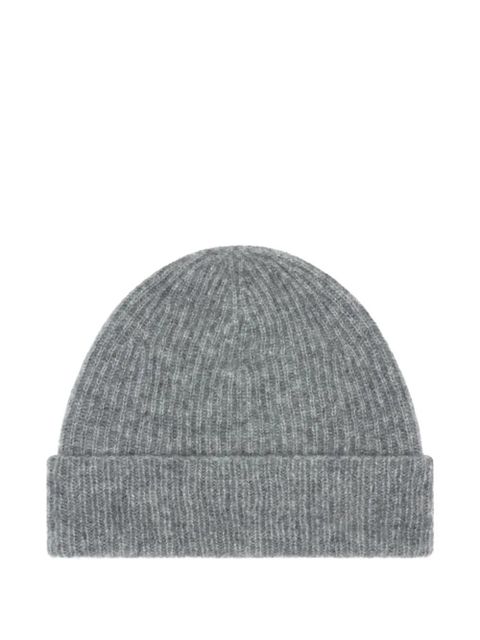 TOM FORD logo-plaque beanie hat - Grey - zdjęcie produktu nr 2