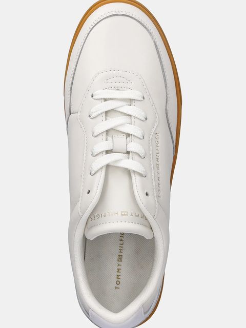 Tommy Hilfiger sneakersy skórzane CASUAL CUPSOLE SNEAKER damskie kolor biały FW0FW08689 - zdjęcie produktu nr 2