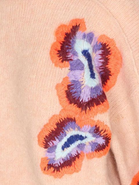 Essentiel Antwerp embroidered crew-neck sweater - Neutrals