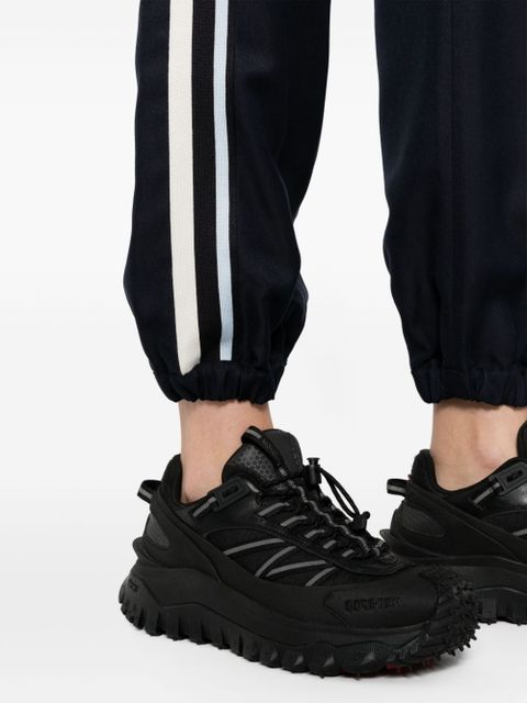 Moncler logo-embroidered track pants - Blue