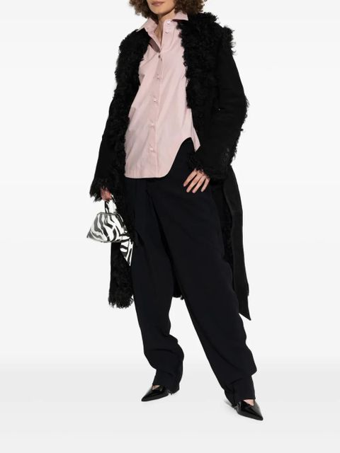 The Attico shearling coat - Black - zdjęcie produktu nr 2