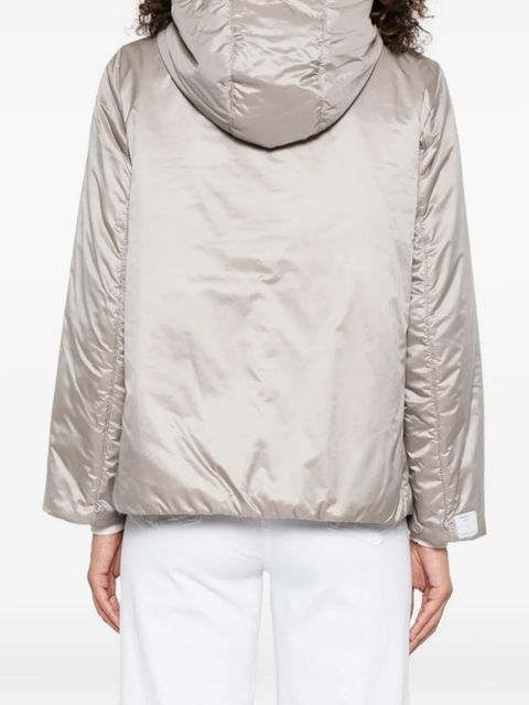 Max Mara The Cube Green hooded zip-front jacket - Grey