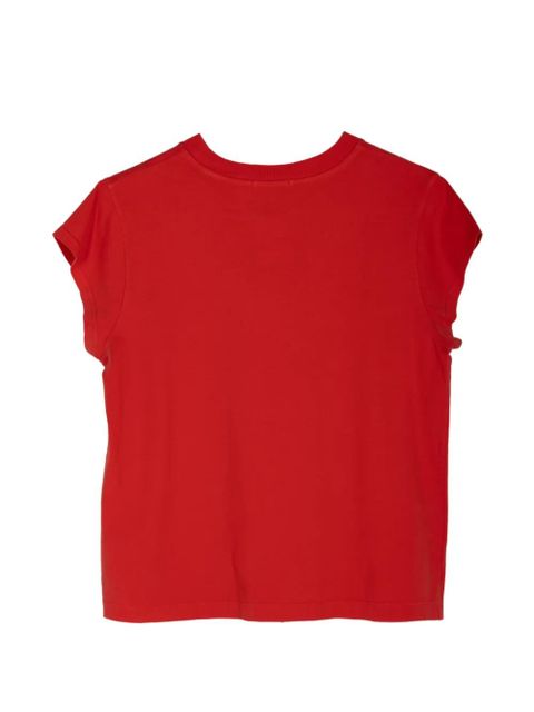 AGOLDE Bryce cap-sleeve T-shirt - Red - zdjęcie produktu nr 2