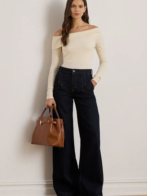 Lauren Ralph Lauren sweter damskie kolor beżowy lekki 200P07922