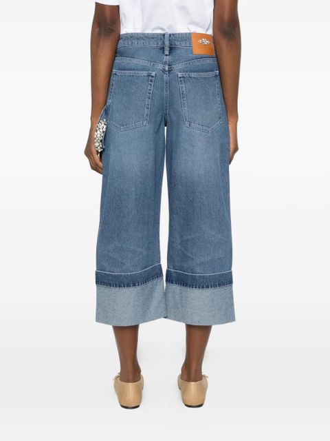Simone Rocha cuffed jeans - Blue