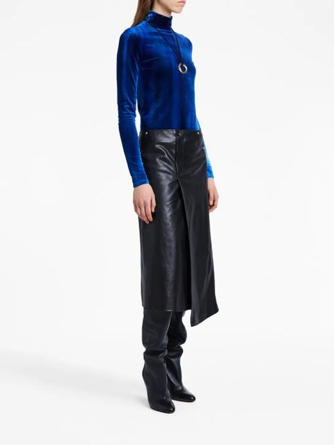Proenza Schouler Ice Dyed velvet top - Blue