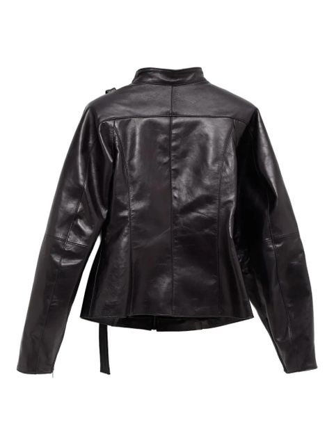 Paloma Wool Plomy zip-up leather jacket - Grey - zdjęcie produktu nr 2