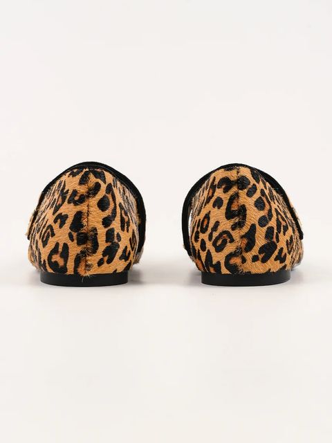 Karl Lagerfeld baleriny skórzane KONNIE kolor brązowy KL40183A