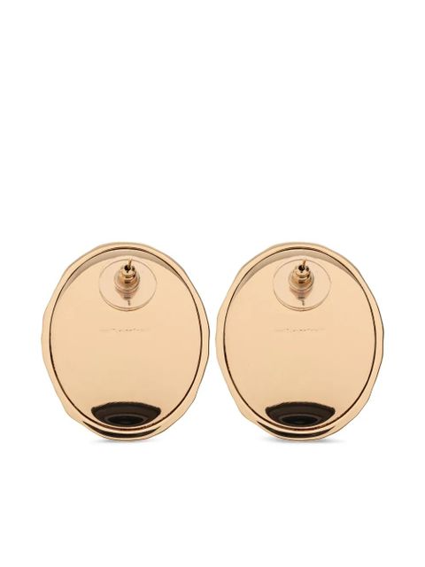 Self-Portrait tortoiseshell round-shape earrings - Gold - zdjęcie produktu nr 2