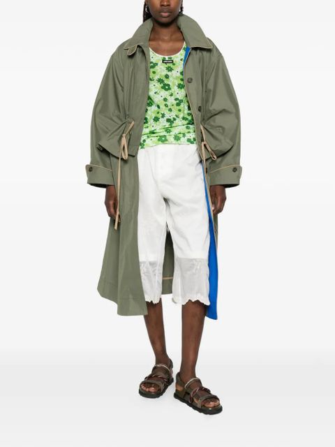 Miu Miu floral-print top - Green - zdjęcie produktu nr 2