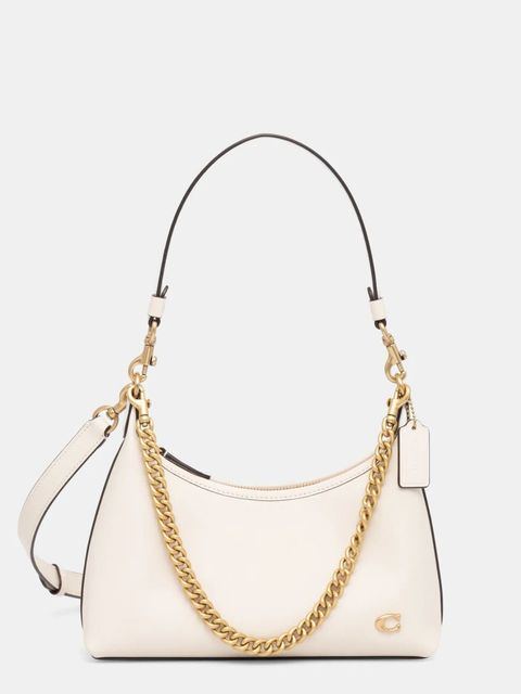 Coach torebka skórzana Juliet kolor beżowy CW640 - zdjęcie produktu nr 1