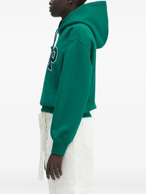 Carhartt WIP ribbed logo-embroidered hoodie - Green - zdjęcie produktu nr 2