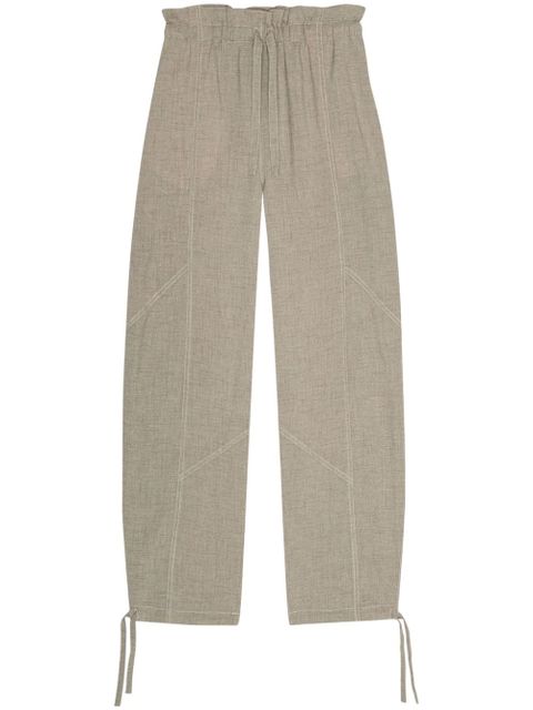 GANNI elasticated waist trousers - Neutrals - zdjęcie produktu nr 1